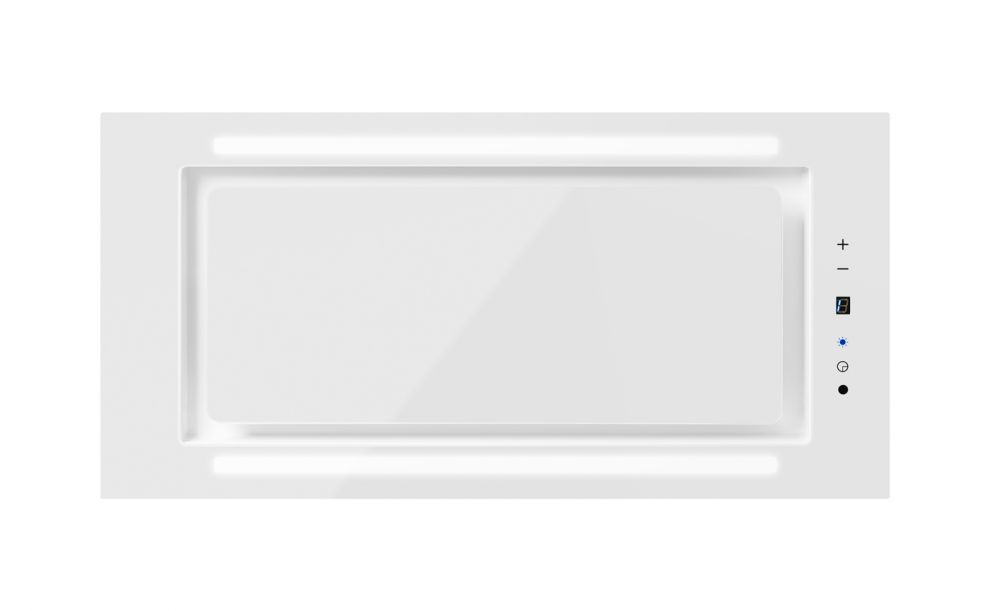 Įmontuojamas gartraukis Lando Glass 2STRIPS White - Balta - zdjęcie produktu 3